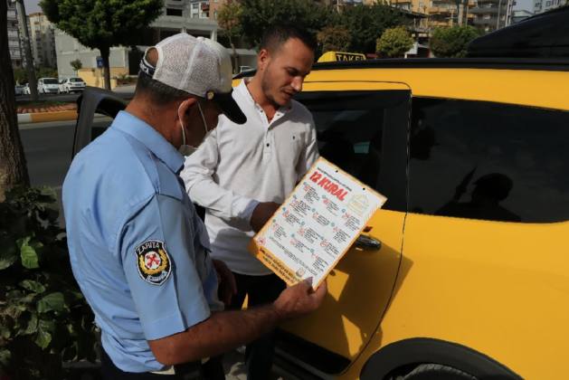 Taksi sürücülerine 12 kural anlatıldı
