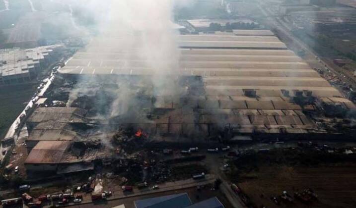 Bursa’da 10 ayrı fabrikayı küle çeviren yangın