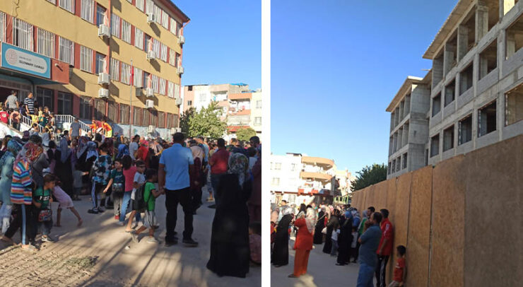 Urfa’da okul bahçesine yeni ‘okul’ yapılıyor