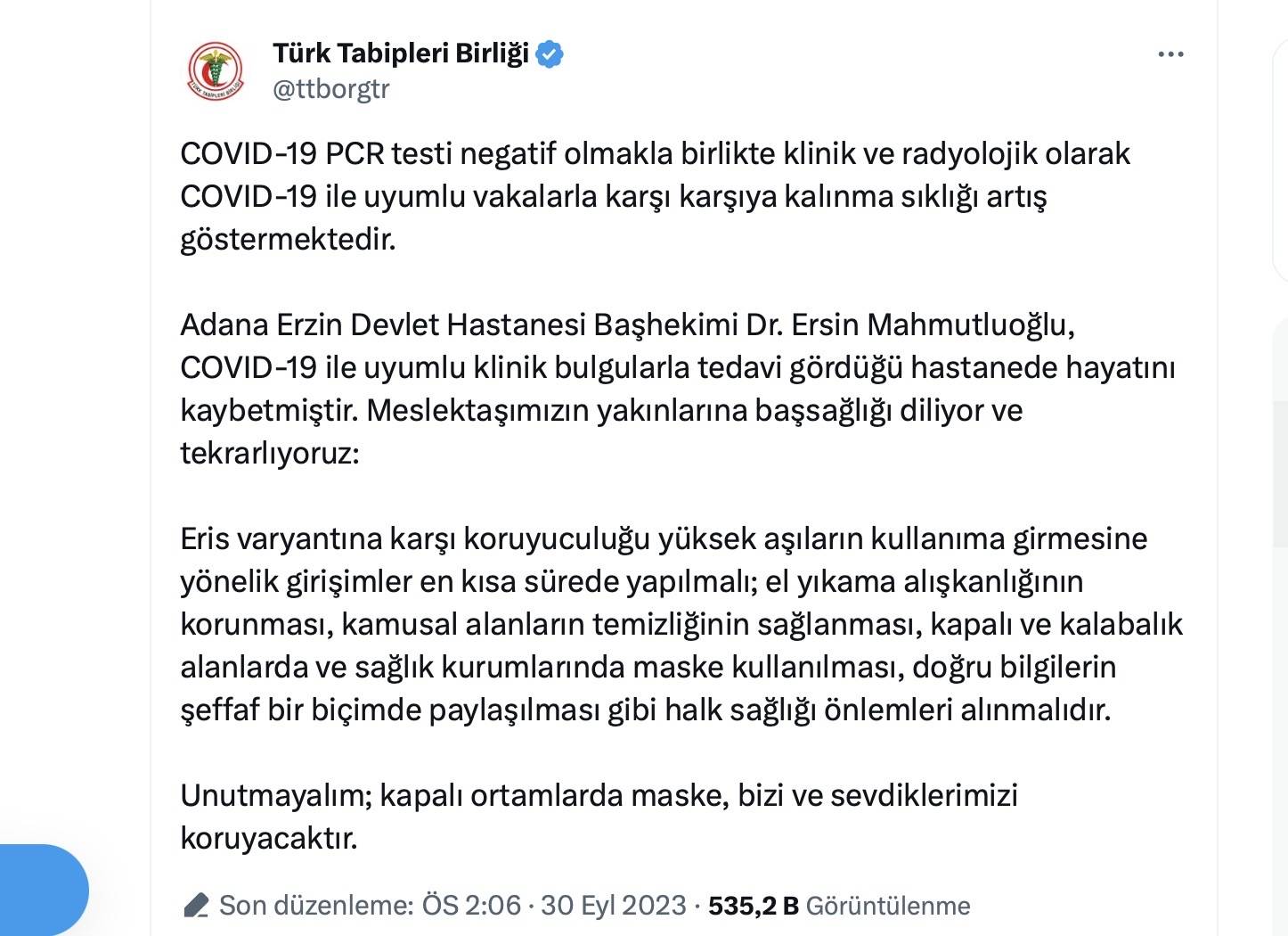 Bakan Koca Vefat Eden Bashekim Uzerinden Asi Propagandasi Yapiliyor