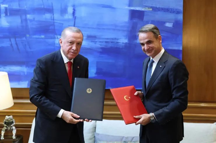 Erdoğan ve Miçotakis;Atina Bildirgesi"ni imzaladı