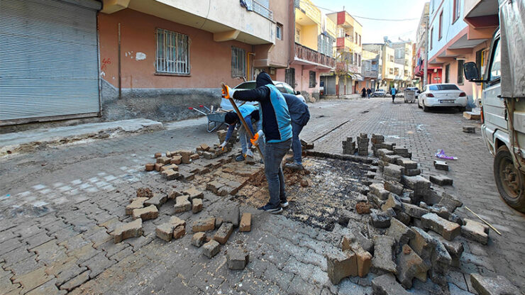 Urfa Haberleri Eyyübiye sokaklarında yenileme devam ediyor