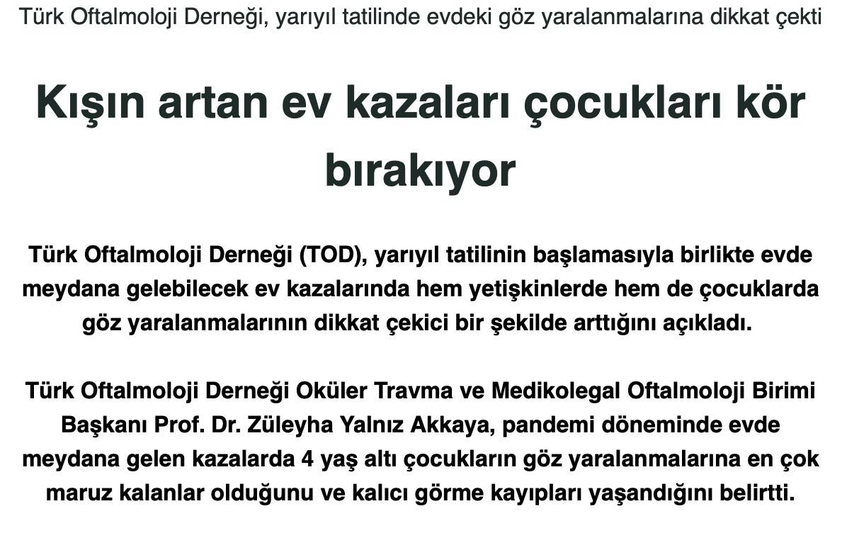 Insanlari Korkutarak Saglik Haberi Yazilmamali