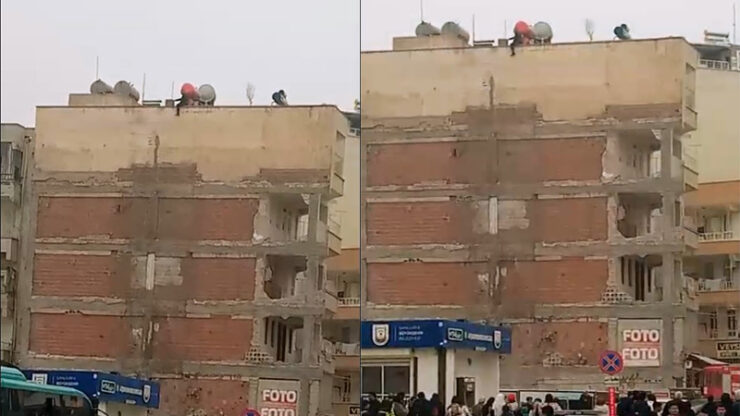 Urfa Haberleri Haliliye’de ağır hasarlı binada intihar girişimi