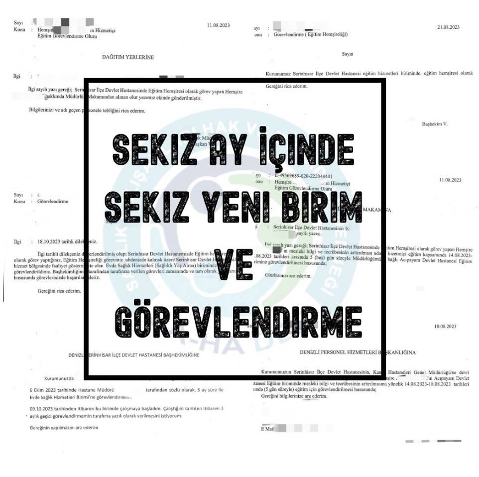 Hemsirenin Ilk Gorev Yerinde 8 Ayda 8 Defa Gorev Yeri