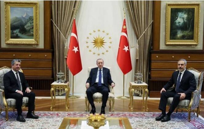 Cumhurbaşkanı Erdoğan, Barzani ile görüştü 6 IMG 20250107 WA0037