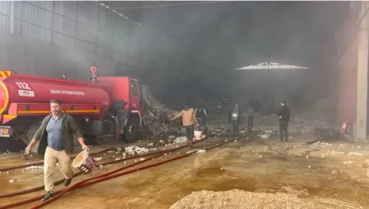 Viranşehir’de Pamuk Fabrikasında Yangın