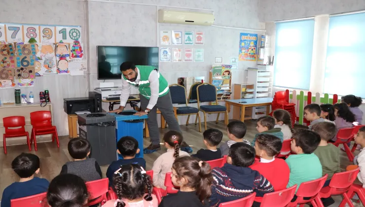 HALİLİYE BELEDİYESİ, OKULLARDA SIFIR ATIK SEFERBERLİĞİNİ SÜRDÜRÜYOR
