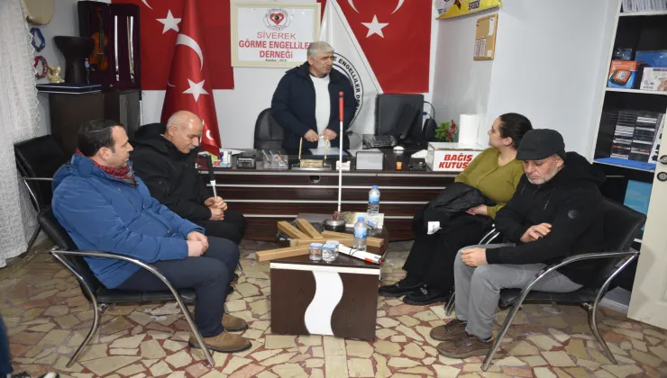 Siverek Belediyesi görme engellileri unutmadı